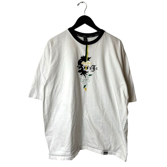Vintage Y2K Sean John T Shirt White XL Embroidered Graphic Tee 100% Cotton Solid - Picture 2 of 14